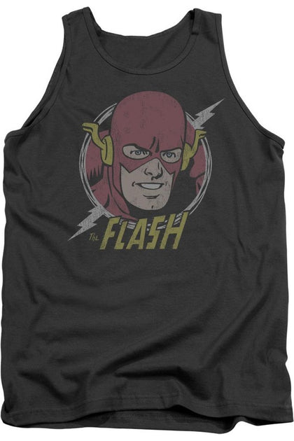 Gildan DC Comics Flash Vintage Voltage Tank Top Black XXL 2