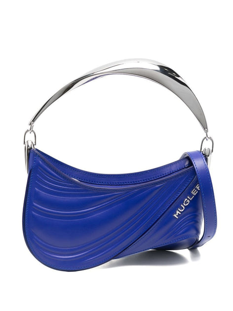 Mugler Spiral Curve 01 Tote Bag Blue 2