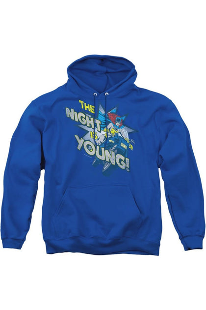 Gildan DC Comics The Night Is Young Hoodie Blue Large 2
