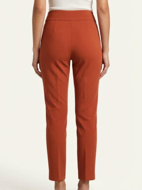 TRUEDAMES Counterparts Pull On Solid Pants Braun US 14 4