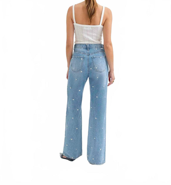 DAZE Far Out Wide Leg Jean Blue 24 3