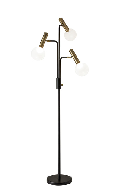 Hivvago 70 inch Black 3-Light Floor Lamp 2