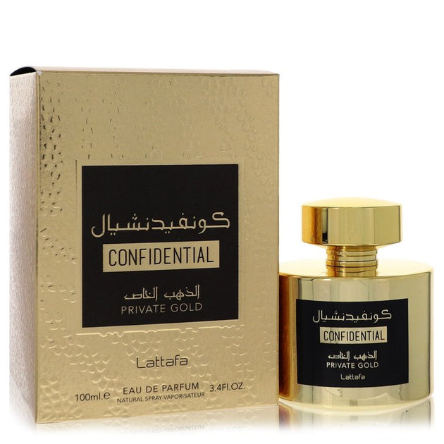 Lattafa Confidential Private Gold Eau De Parfum Gold 3.4 oz 2