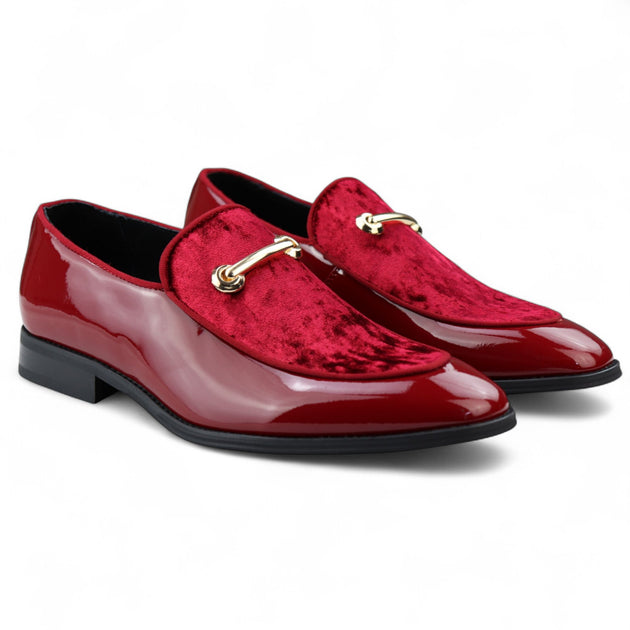 Infinity Men's Smart Loafers Red/Blue EU 45 3