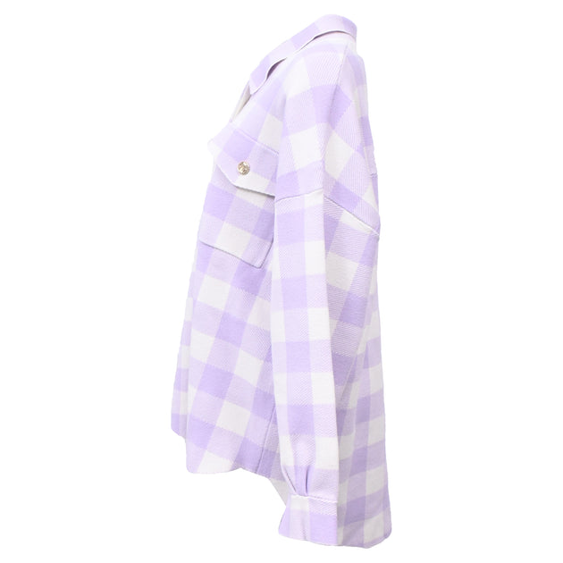 Maje Michael Shirt Jacket Purple One Size 3