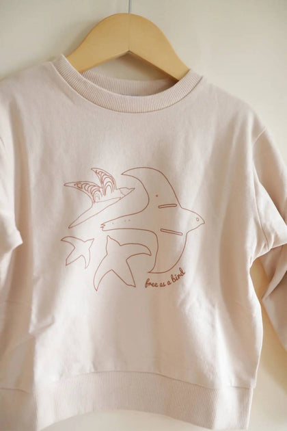 Polished Prints Organic Sweatshirt Beige US 6 4