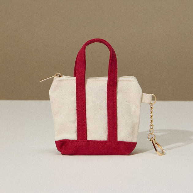 FASHNZFAB Mini Canvas Pouch Red 2