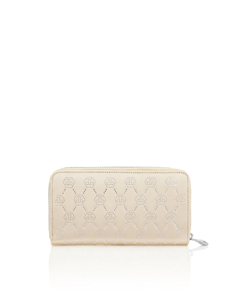 Philipp Plein Zip Around Wallet White One Size 3