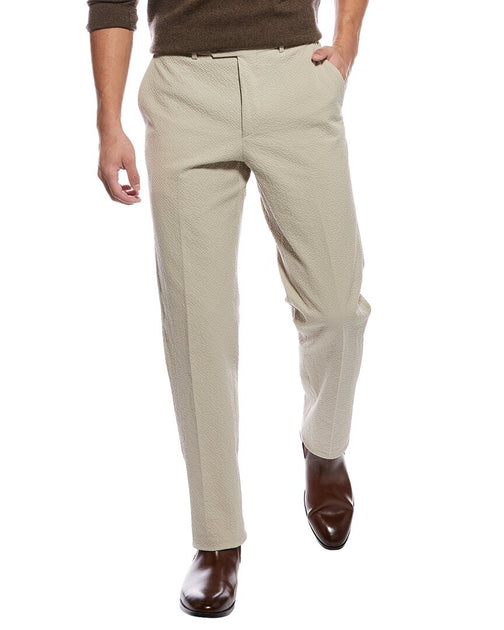 Todd Snyder Seersucker Sutton Suit Pant Beige 36x34 2