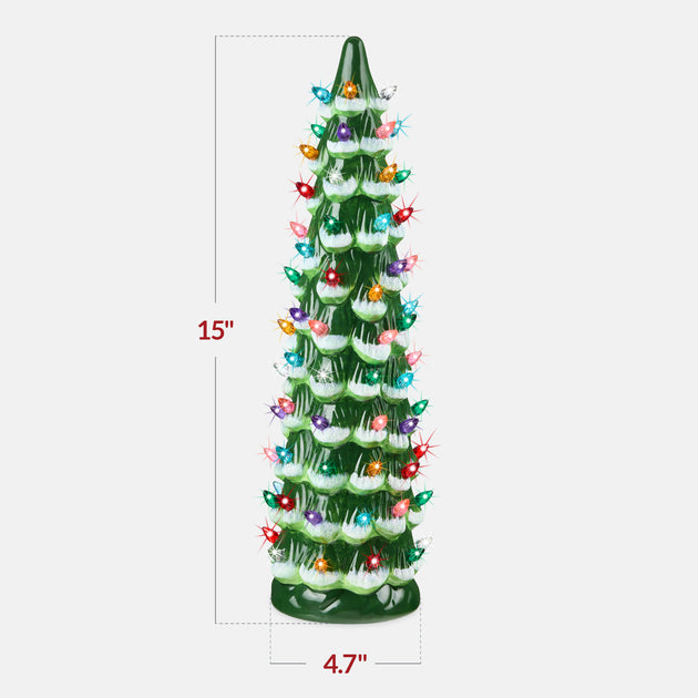 Best Choice Products Ceramic Christmas Tree 15in 3