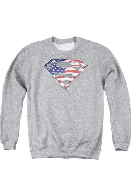 Gildan Superman Crewneck Sweatshirt Grau XXX-Large 2