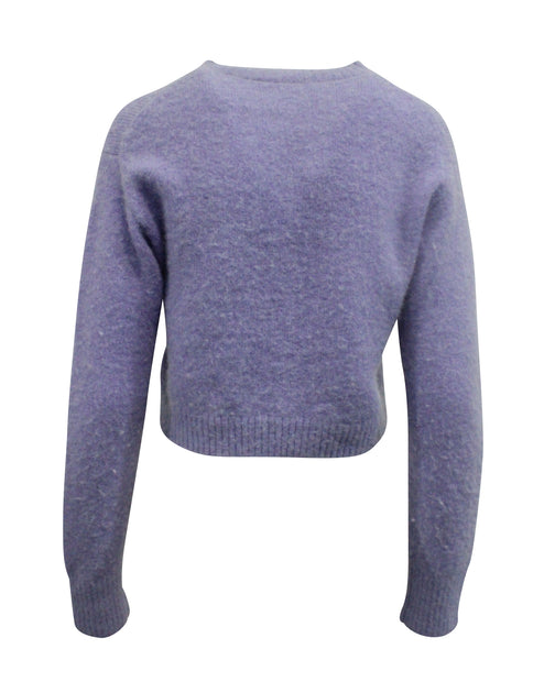 Acne Studios Cropped Cardigan Purple Small 4