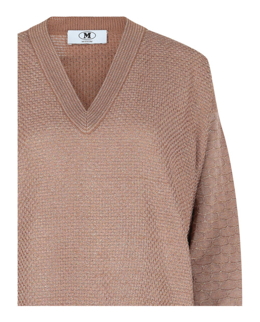 M Missoni Pull Lamé Marron Medium 5