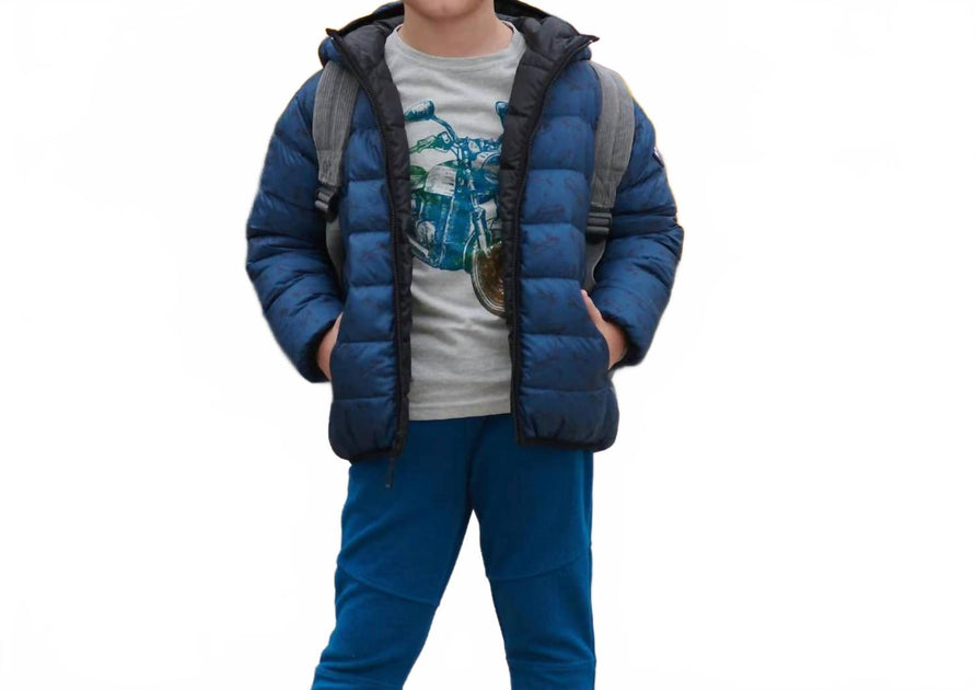 Appaman Reversible Puffer Coat Blue US 14 4