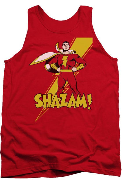 Gildan DC Comics Shazam Tank Top Red Medium 2