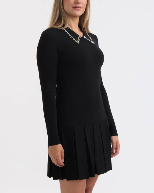 Ellen Tracy Knit Dress Black Large 4