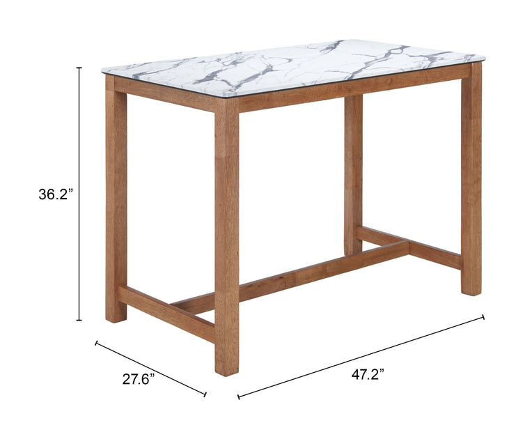 Hivvago Fein Counter Table White 4
