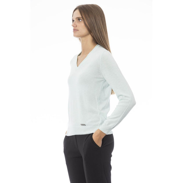 Baldinini Trend Cashmere Women's Sweater Light Blue Large 3