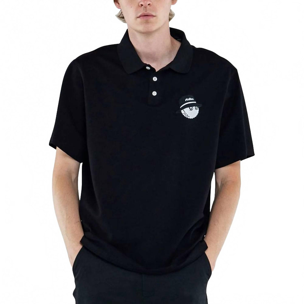 【XL】Malbon Golf COOPER CORE POLO Malbon Golf Cooper Core Polo In Black | ShopSimon