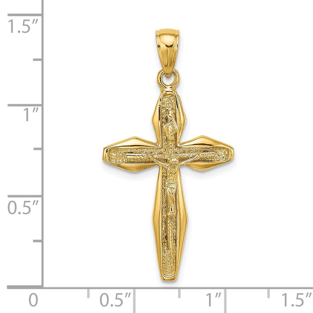 Diamond2Deal Crucifix Charm Yellow Gold 4
