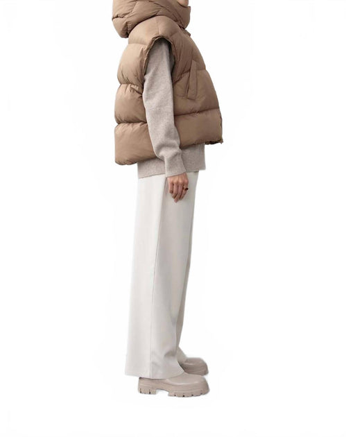 WithBlack Woodsmoke Puffer Vest Brown Large 4