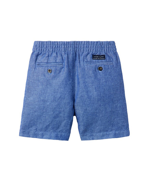 Janie and Jack Linen-Blend Pull-On Short Multi US 7 3