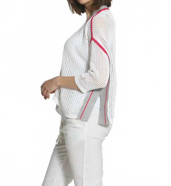 LABEL+thread Refresh Cardigan White Large 4