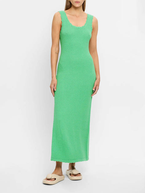KIVARI Martina Maxi Knit Dress Green Large 2