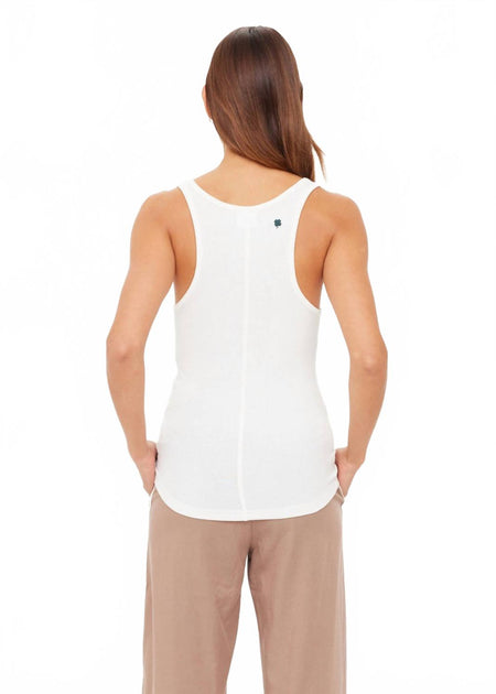 THE UPSIDE Alyssa Racerback Tank Top White XSmall 4