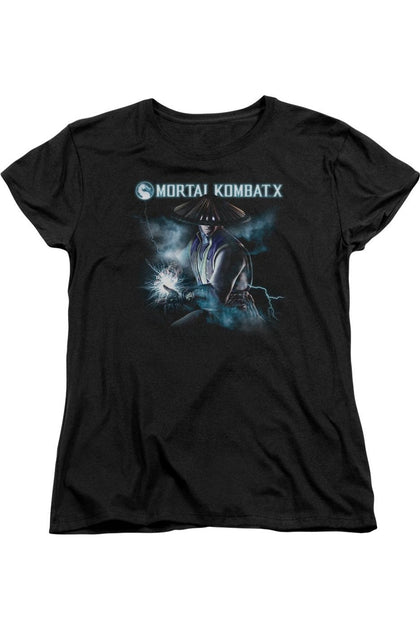Gildan Mortal Kombat X Raiden Short Sleeve T-Shirt Black Large 2