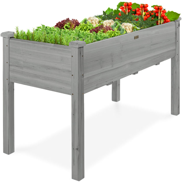 Best Choice Products Raised Garden Bed Brown 2