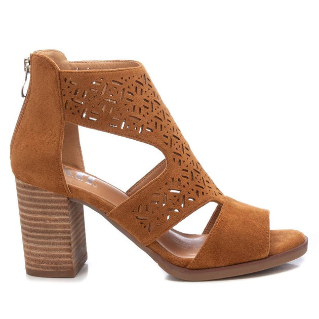 XTI Women's Suede Sandals Brown US 8 2