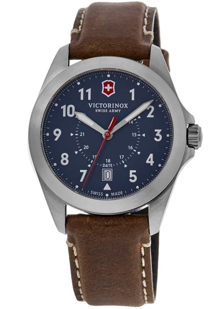 Victorinox Swiss Army Heritage Quartz Blue Dial Brown Leather