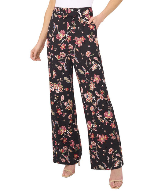 CeCe Straight Leg High Waisted Pant Black US 0 2