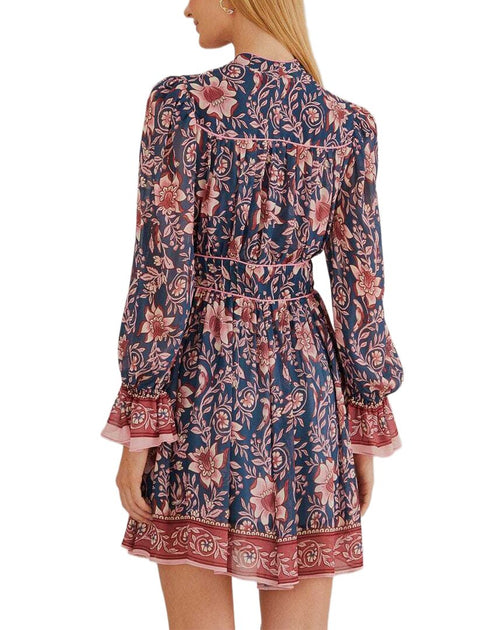 FARM Rio Ainika Charm Mini Dress Teal XXS 3