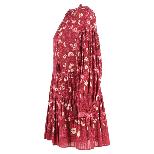 Ulla Johnson Marigold Floral Printed Mini Dress Red US 4 3