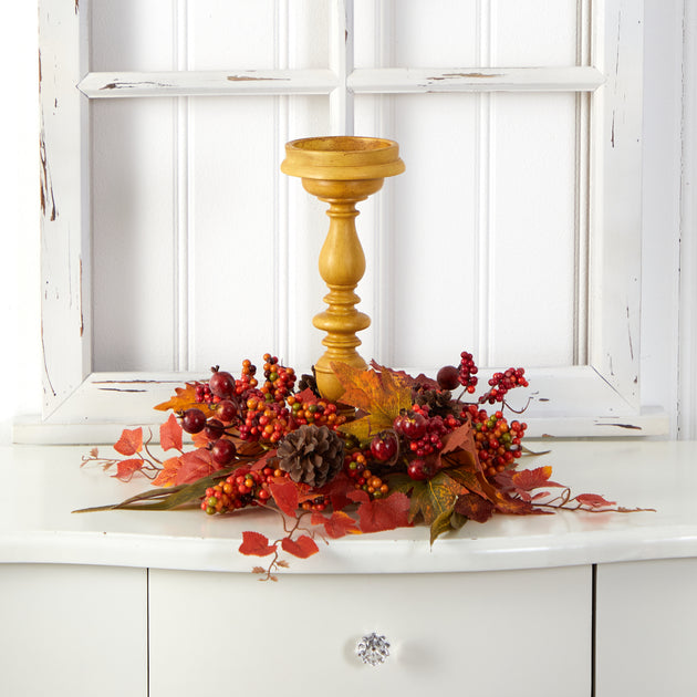 Hivvago 15in Fall Artificial Candelabrum 4