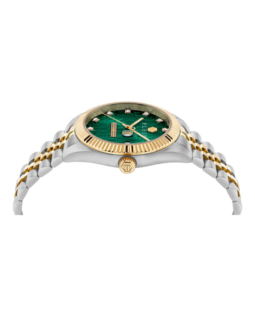 Philipp Plein Date Superlative Crystal Watch Gold 6