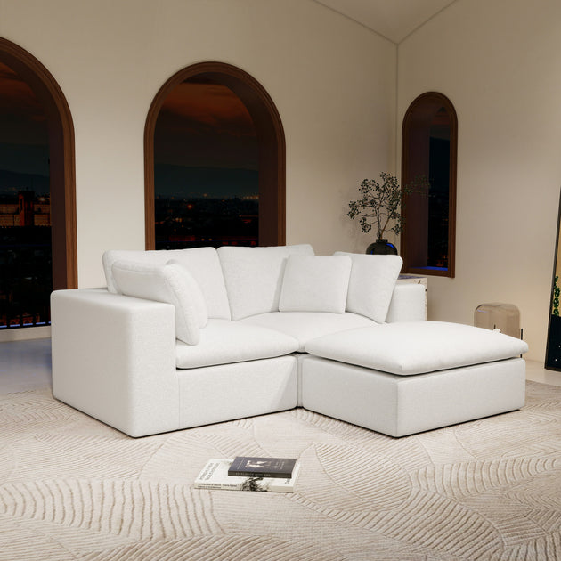 Streamdale Modular Sectional Sofa White 2