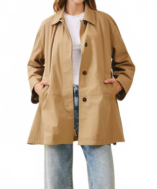 TCEC Relaxed Fit Long Sleeve Utility Jacket Brown Large 2