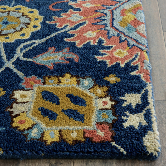 Safavieh Roslyn ROS565 Area Rug Navy Multi 3