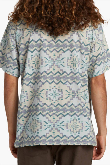 Billabong Surftrek Trail Short Sleeve Woven Green Medium 3