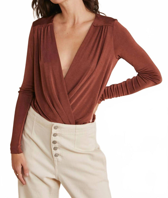 Free People Turnt Bodysuit Brown S 2