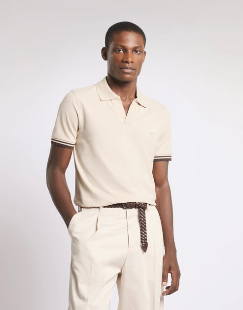 FAY Pique Polo Ivory Multi Small 4