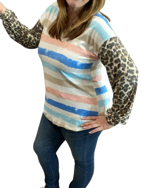 honeyme Animal Stripes Dream Top Multi XLarge 3