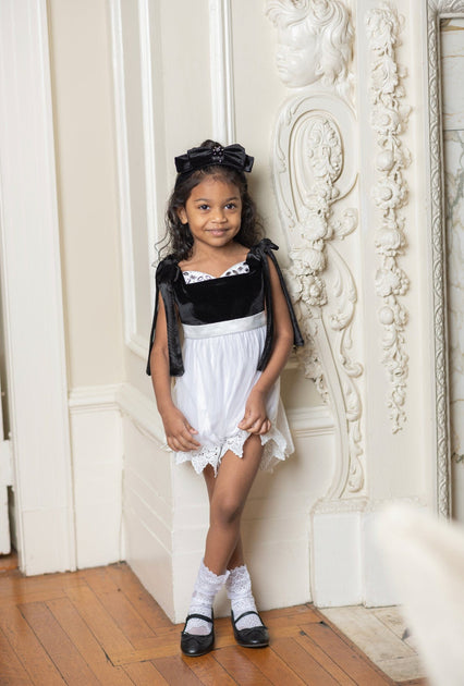 Petite Maison Kids Audrey Romper Black White 2 Years 4
