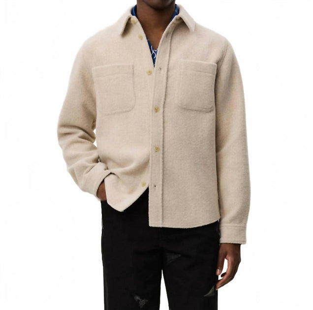 Les Deux Lennon Overshirt Beige Small 2