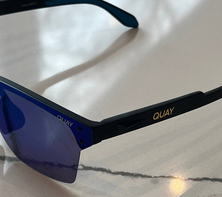 QUAY Homestretch Sunglasses Blue One Size 3