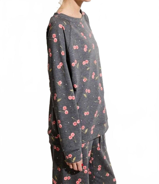 Phil Love Cherries Loungewear Set Grey Small 3