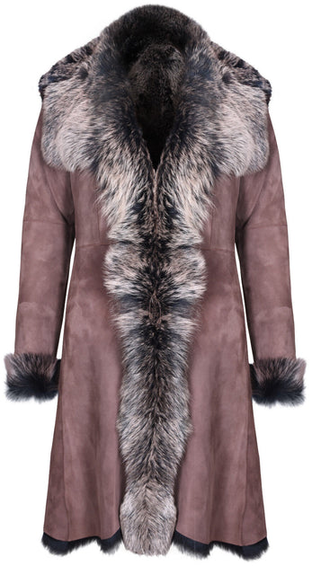 Infinity Tbilisi Sheepskin Trench Coat Multi XSmall 2